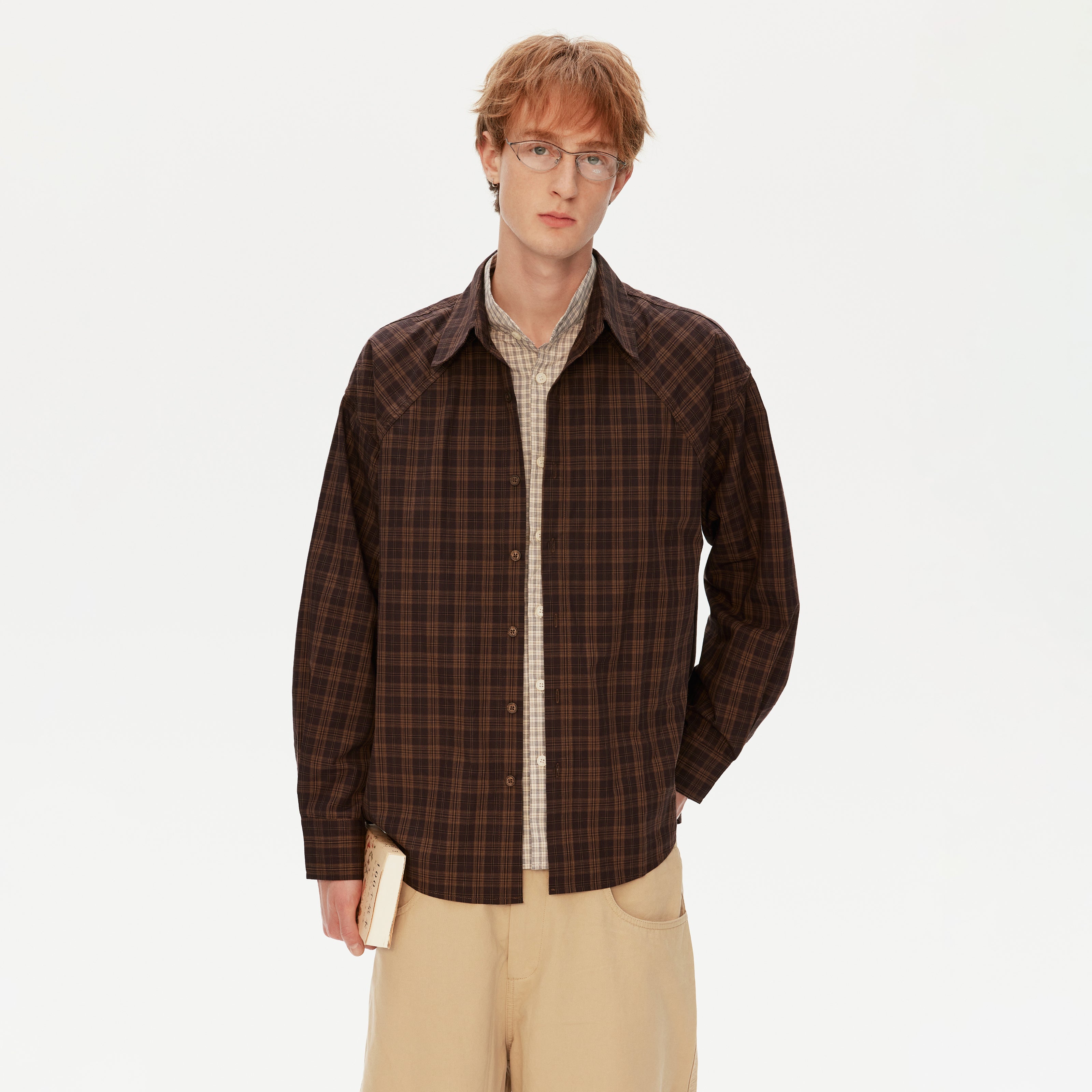 MADWITCH PREPPY PLAID SHIRT #991156