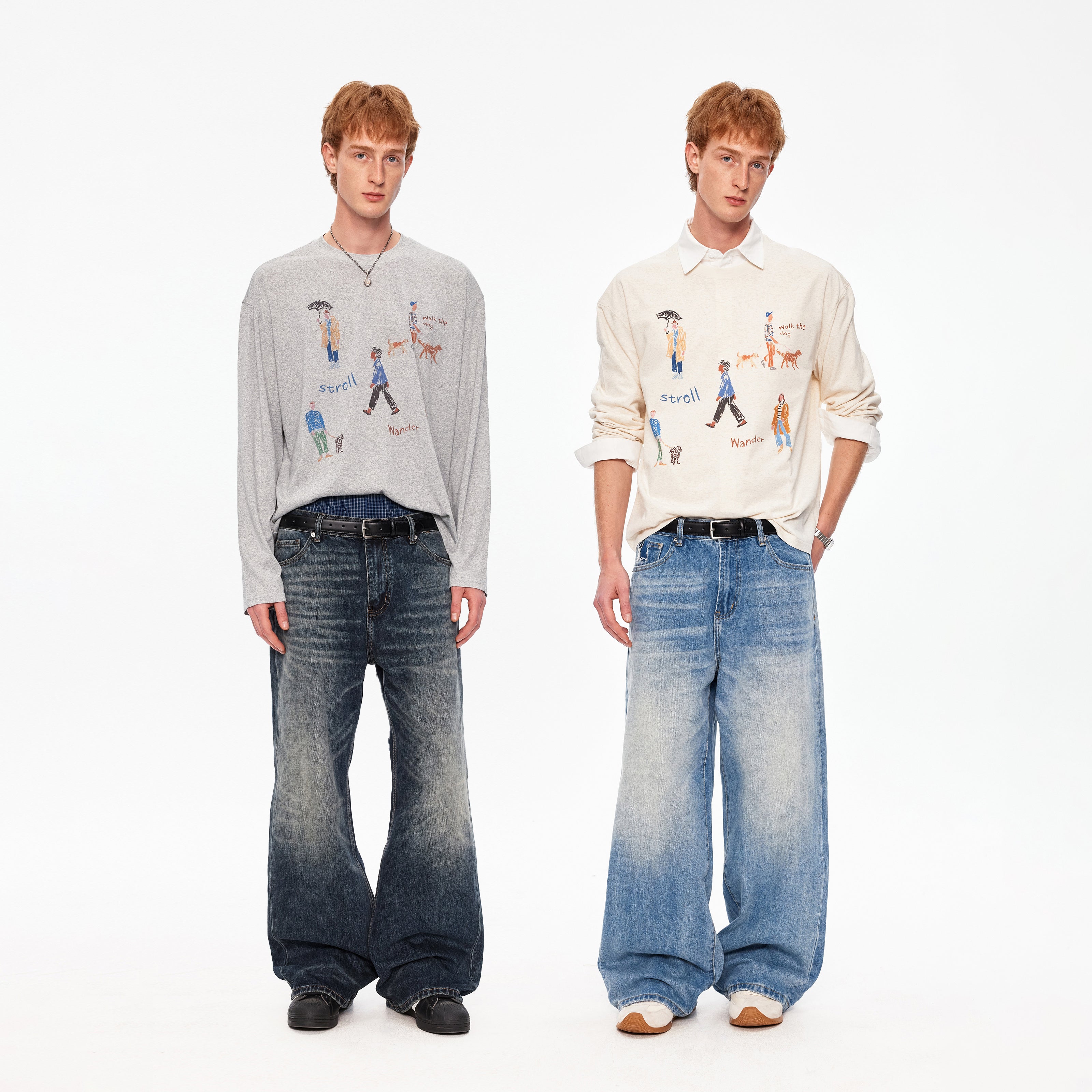 MADWITCH VINTAGE PRINTED TENCEL TEE #991282