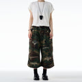 MADWITCH DISTRESSED CAMO SHORTS #Z012