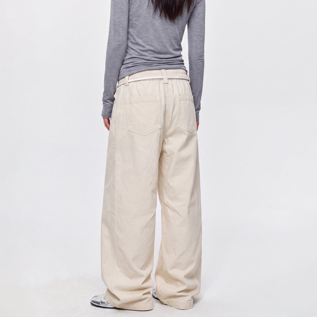 MADWITCH RIVET COURT WIDE-LEG TROUSERS #6844