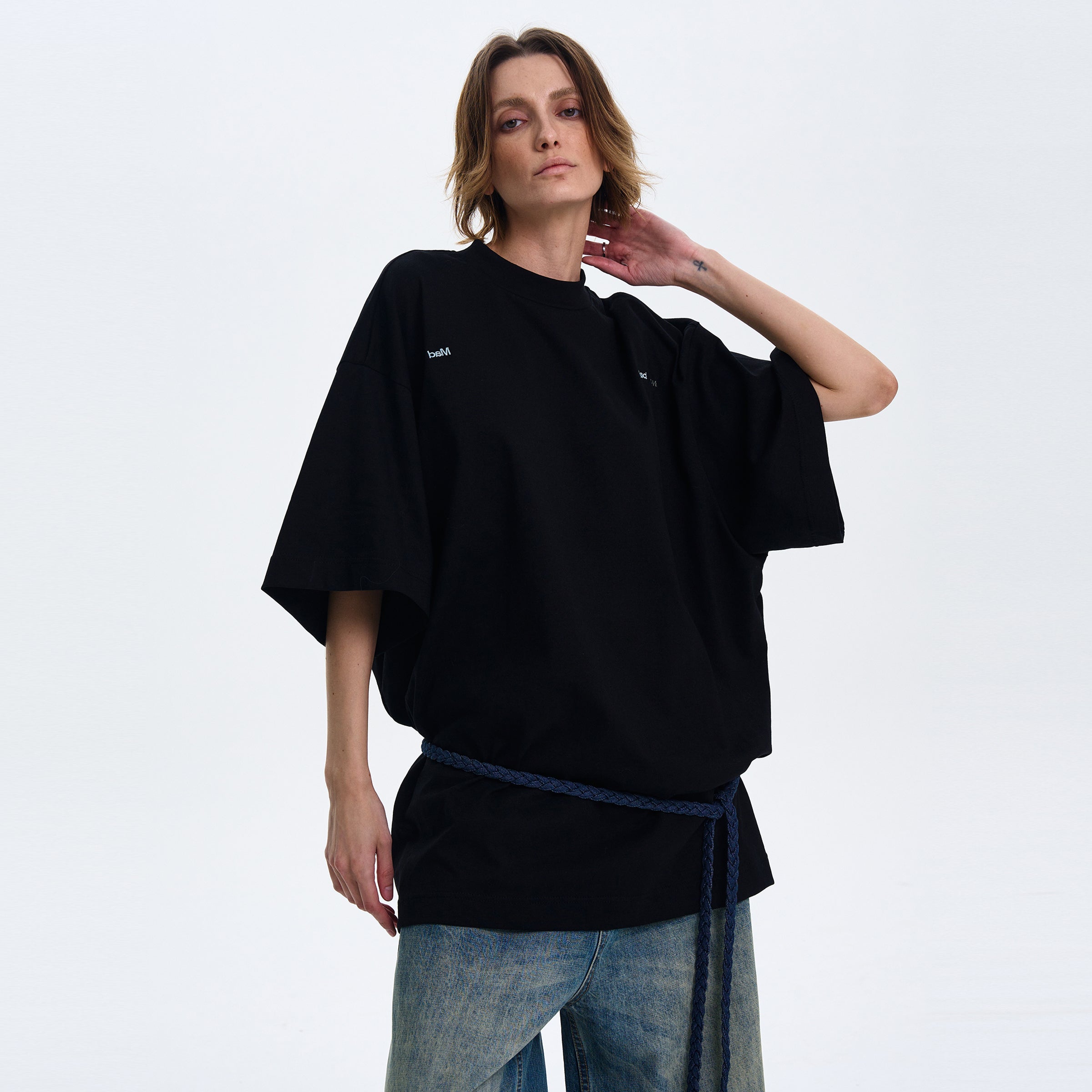 MADWITCH OVERSIZE LOOSE-FIT SHORT-SLEEVE T-SHIRT #MD4167