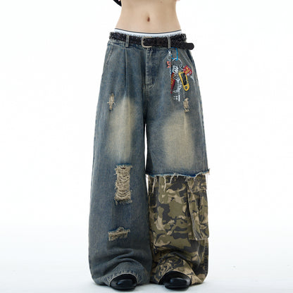 MADWITCH PATCHWORK VINTAGE DENIM #RK08