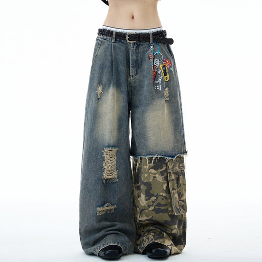 MADWITCH PATCHWORK VINTAGE DENIM #RK08