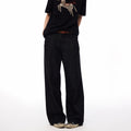 MADWITCH EMBROIDERED RAW WASHED WIDE-LEG JEANS #DR3335