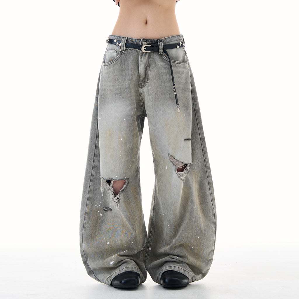 MADWITCH UNISEX RELAXED FIT DENIM PANTS #FX080