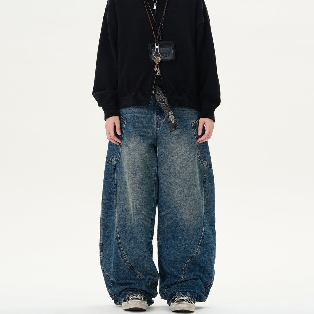 MADWITCH CURVED LEG JEANS #58115