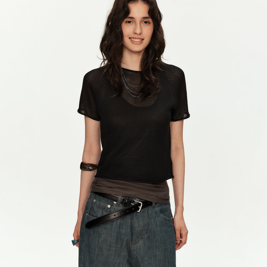 MADWITCH MESH RAGLAN SHORT TEE #MYC016