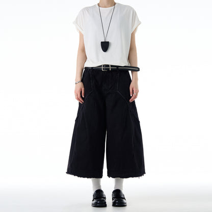 MADWITCH VINTAGE RAW-EDGE CARGOS #CK3529B