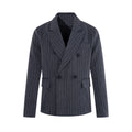 MADWITCH STRIPED DOUBLE-BREASTED OVERSIZED BLAZER #AW26123