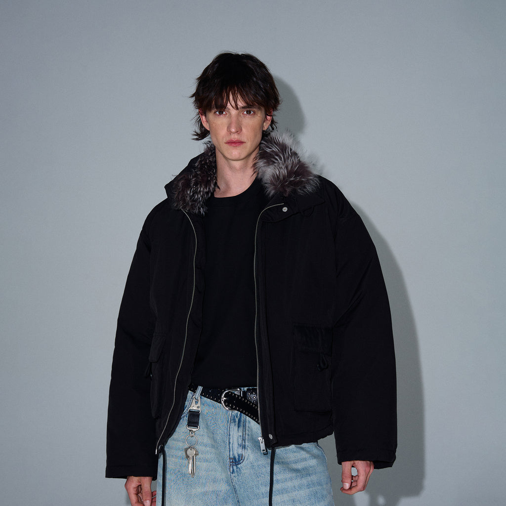 MADWITCH CROPPED UTILITY PUFFER JACKET #L315Q24