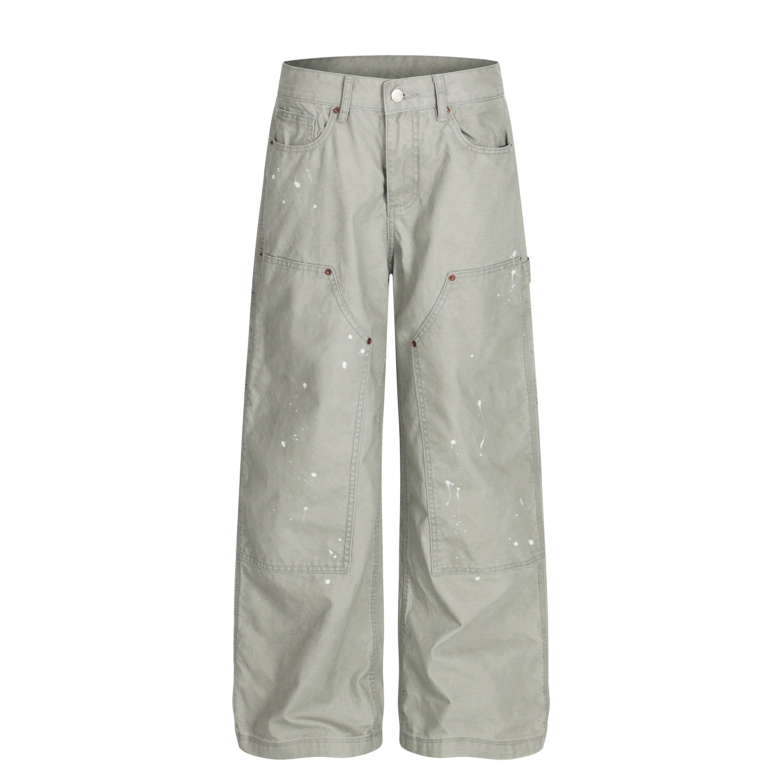 MADWITCH UNISEX PAINT SPLATTER CARGO PANTS #Z031