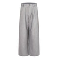 MADWITCH DRAPED PINSTRIPE ELASTIC-WAIST WIDE-LEG TROUSERS #AW26131