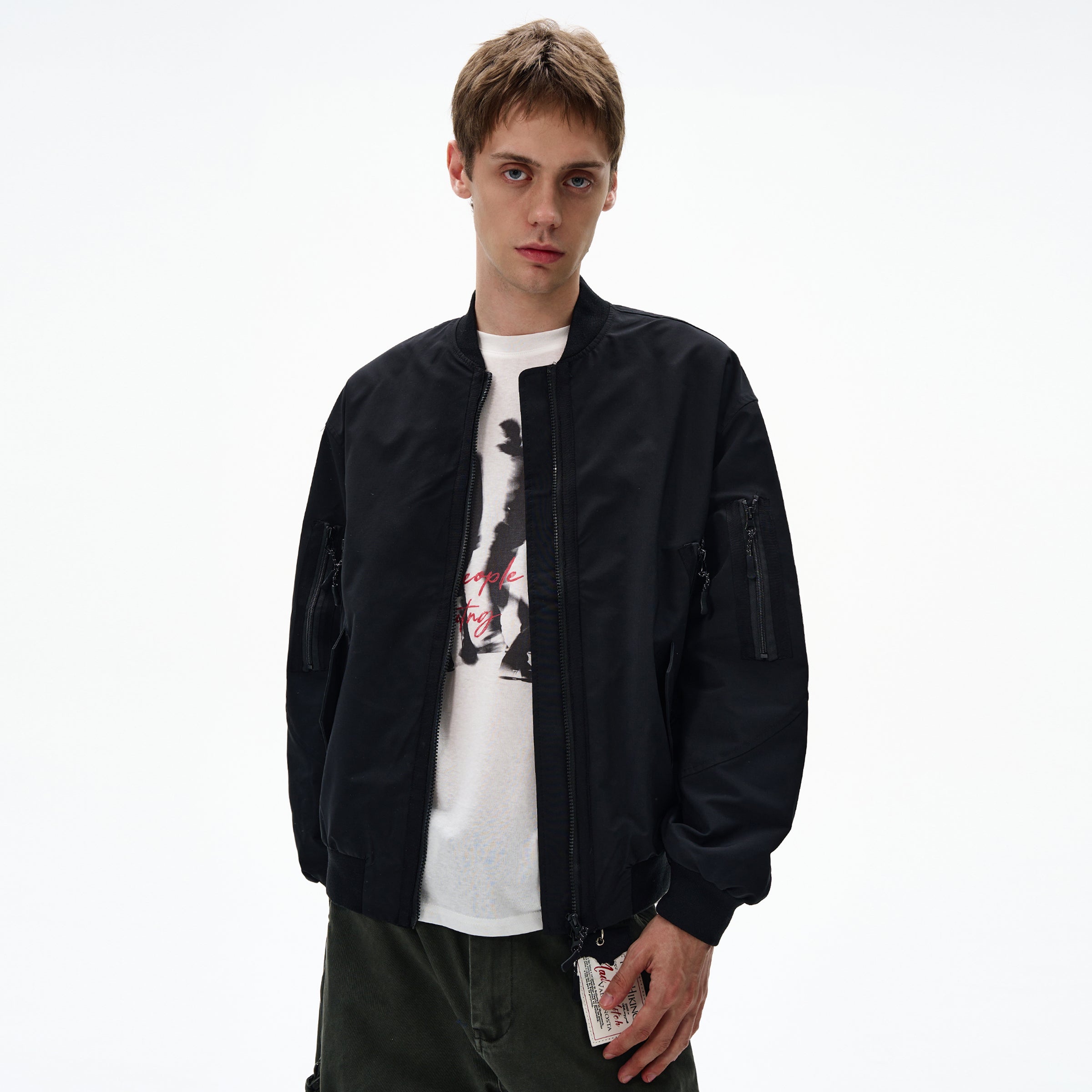 MADWITCH UNISEX CASUAL BOMBER JACKET #RW154