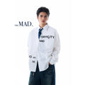 MADWITCH PRINTED WHITE SHIRT #MD4138