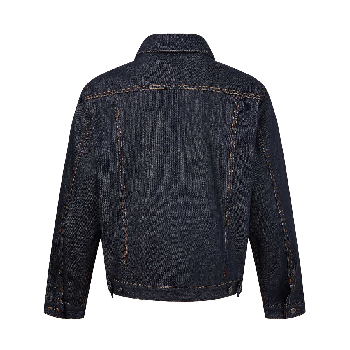 MADWITCH RAW-DENIM COLLARED CROPPED UTILITY JACKET #2606WT3040