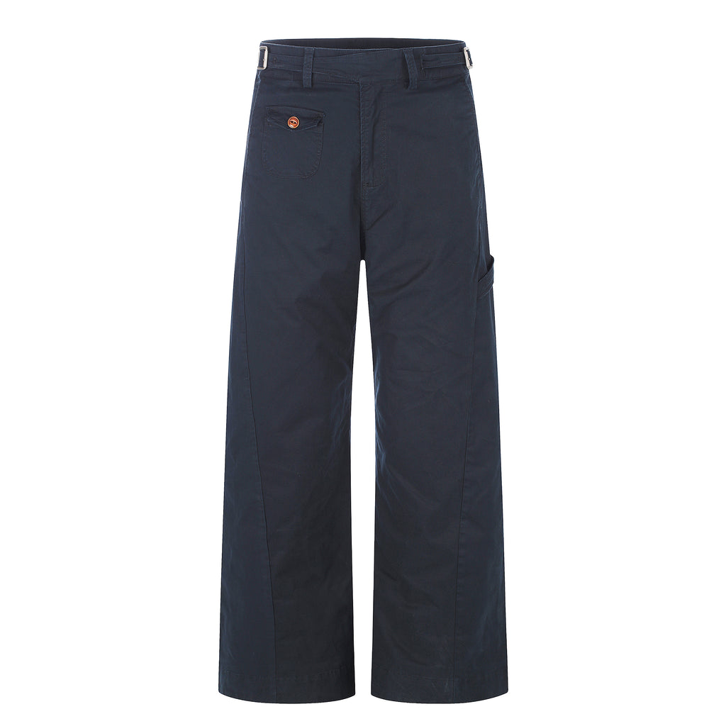 MADWITCH ADJUSTABLE WAIST CARGO WIDE-LEG PANTS #CK61012