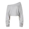 MADWITCH RAW-HEM ONE-SHOULDER CROPPED SWEATSHIRT #G2026114