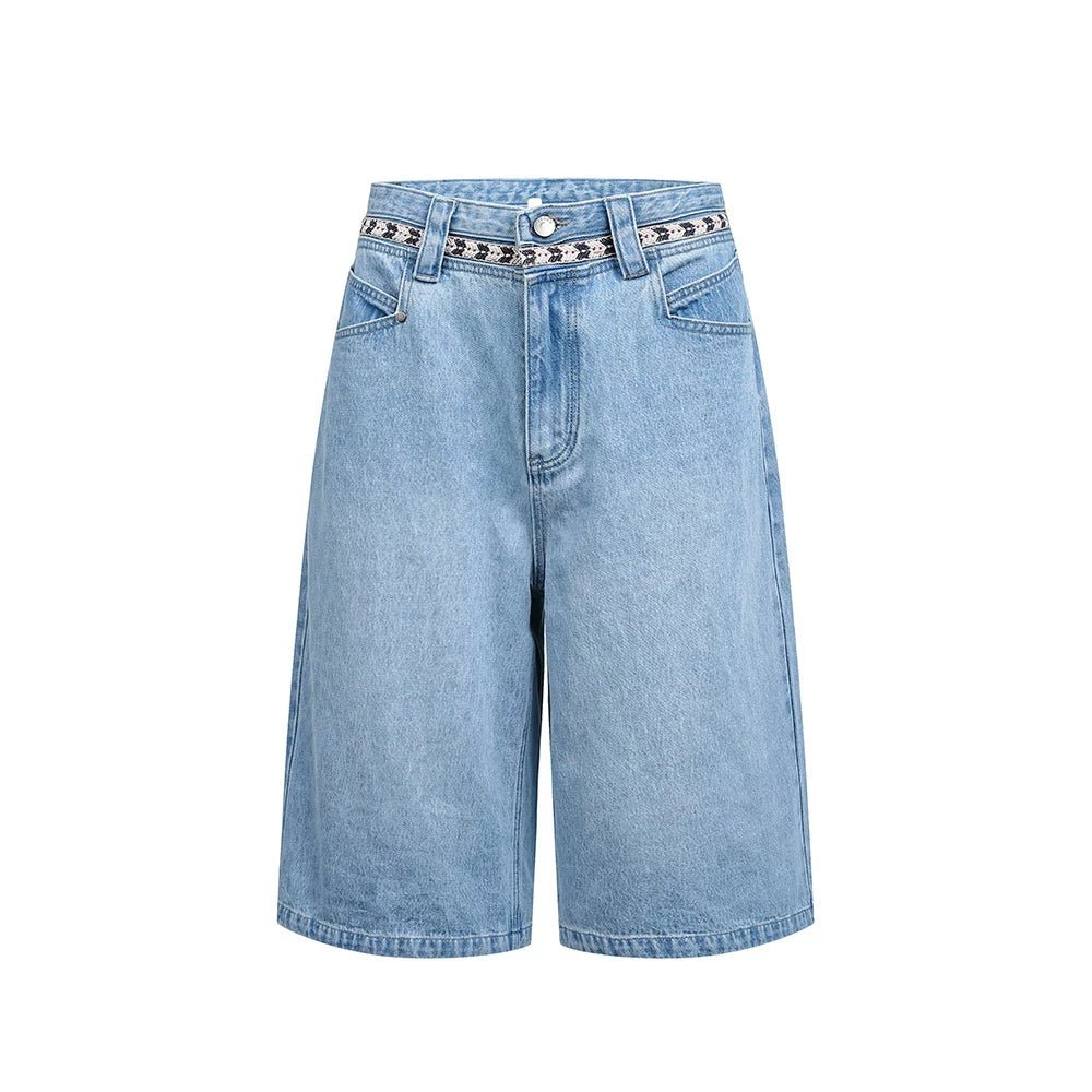 MADWITCH MINIMALIST DENIM CAPRI PANTS RK240 - MadWitch Store