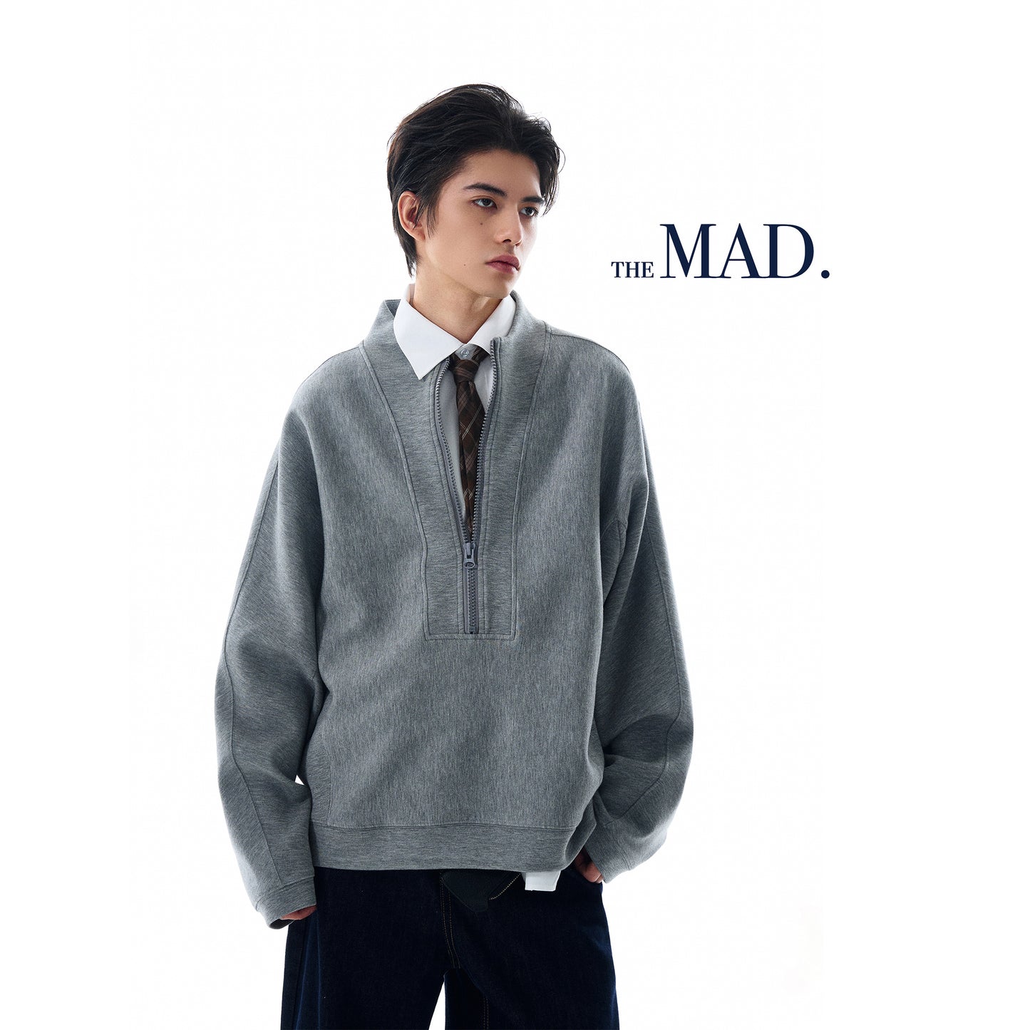 MADWITCH ZIP CLEANFIT SWEATSHIRT #L548