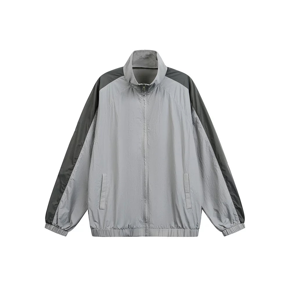MADWITCH COLORBLOCK STAND COLLAR JACKET RW218 - MadWitch Store
