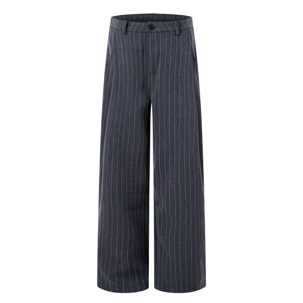 MADWITCH PINSTRIPE WIDE-LEG TROUSERS #AW26124