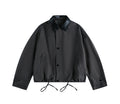 MADWITCH LEATHER-TRIMMED CASUAL TOP #M1005
