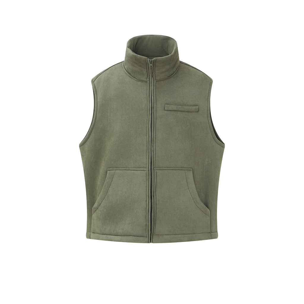MADWITCH RETRO SUEDE FLEECE VEST #N1720