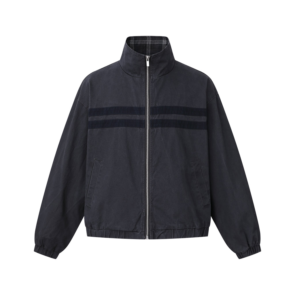 MADWITCH RETRO STRIPED TRACK JACKET #N2111