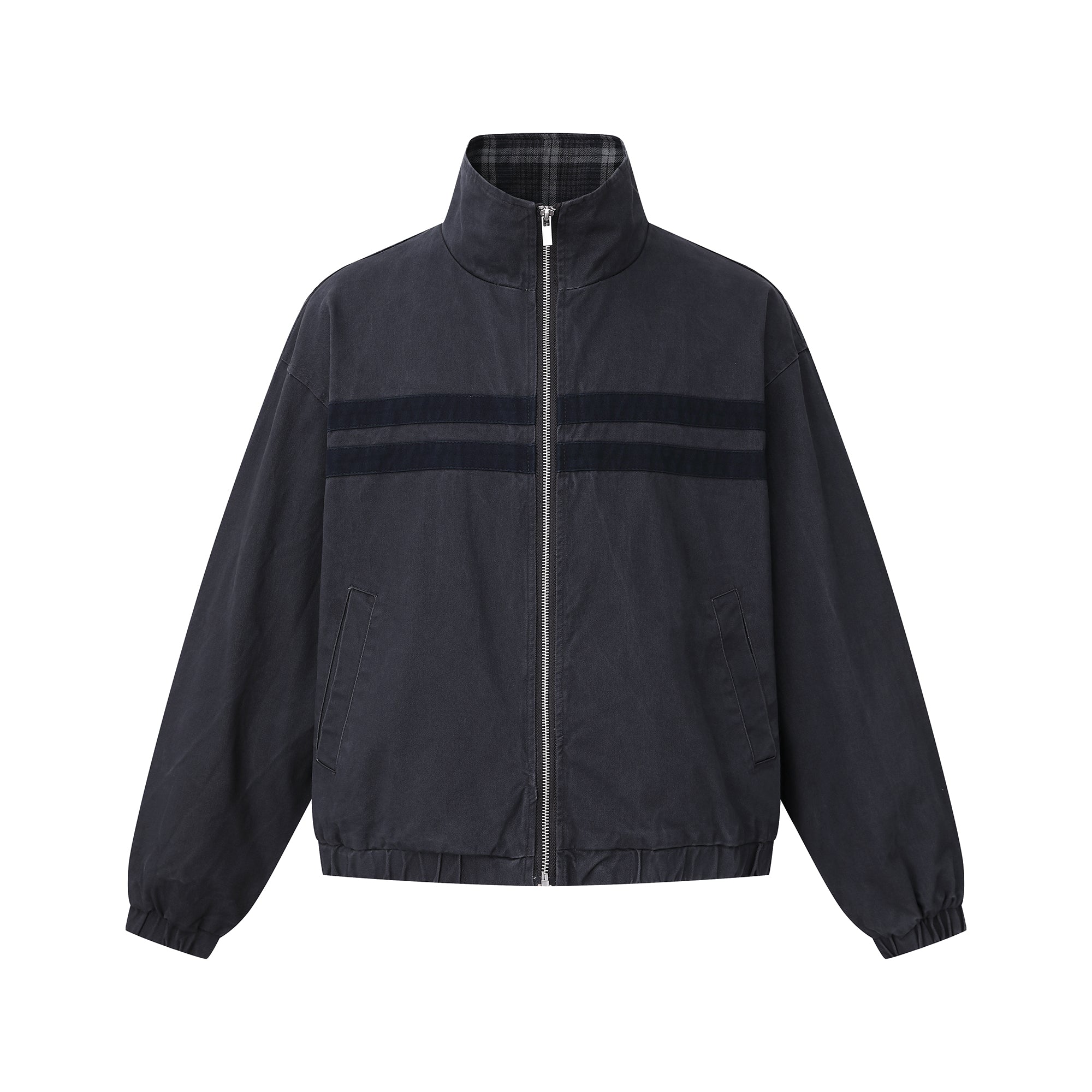 MADWITCH RETRO STRIPED TRACK JACKET #N2111