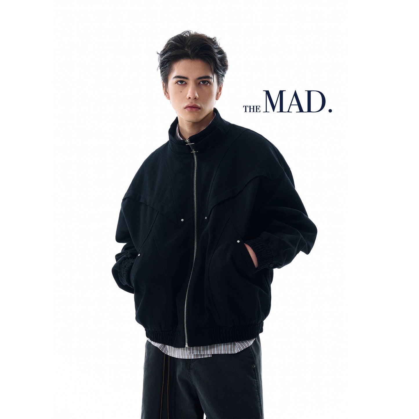 MADWITCH STAND COLLAR UTILITY JACKET #BE23