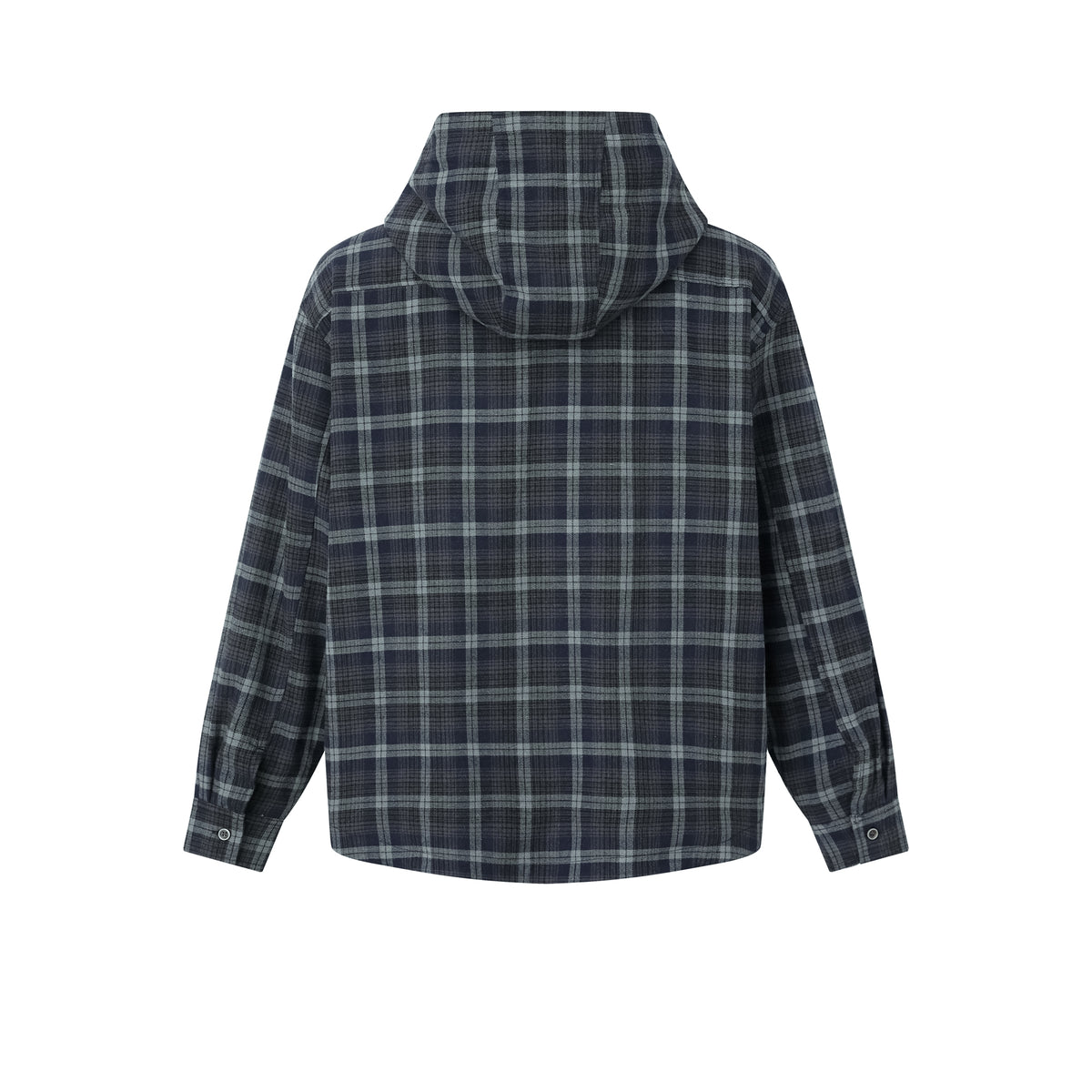 MADWITCH HOODED PLAID SHIRT JACKET #N2089