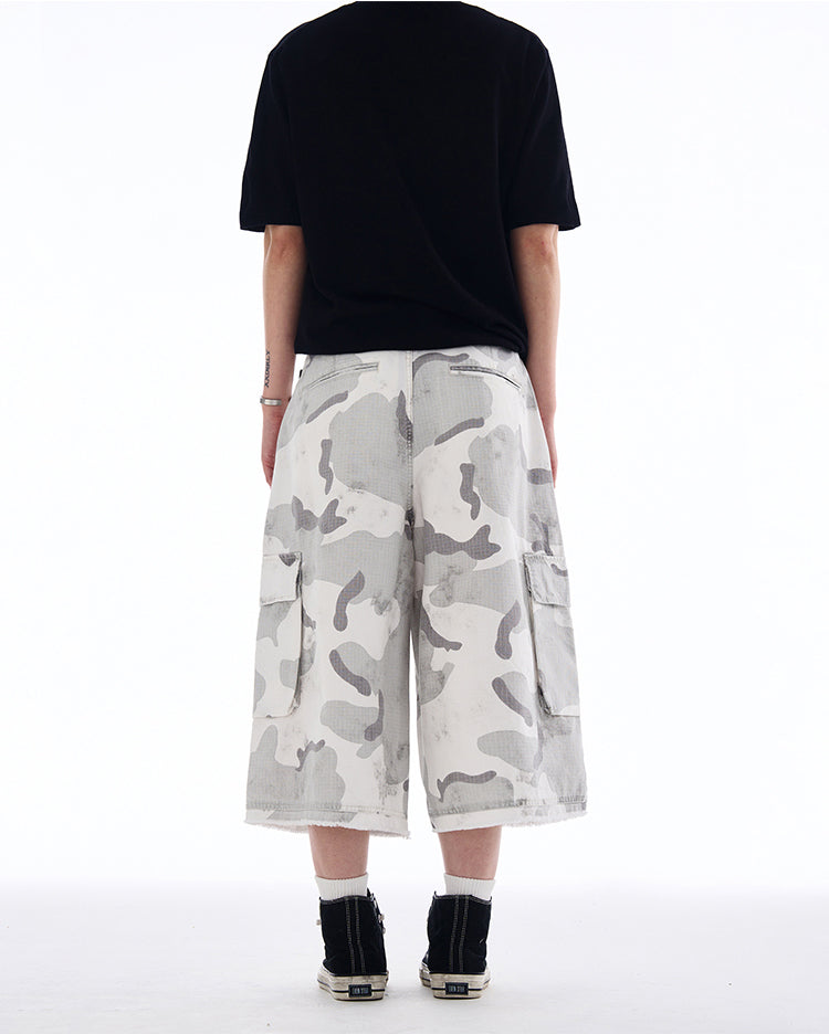 MADWITCH CARGO CAMO SHORTS #A591