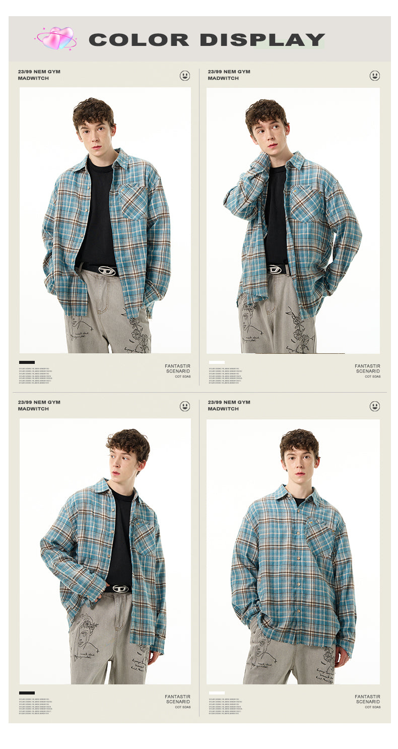 MADWITCH AMERICAN PLAID SHIRT #CS069