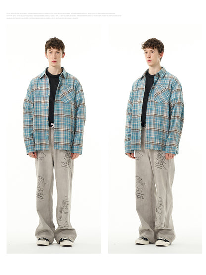 MADWITCH AMERICAN PLAID SHIRT #CS069