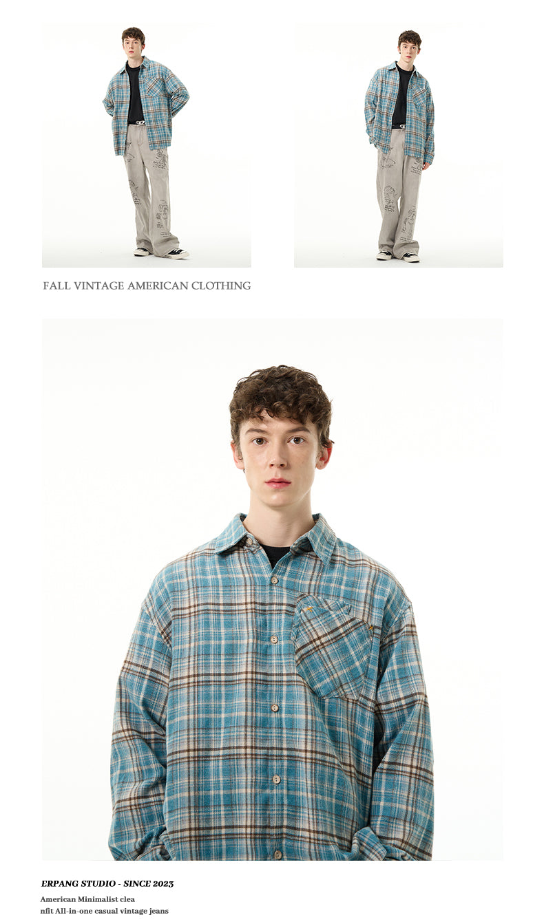 MADWITCH AMERICAN PLAID SHIRT #CS069