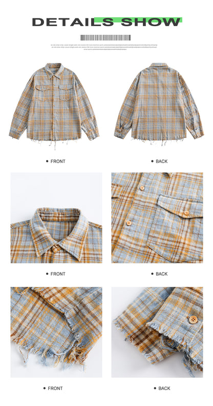 MADWITCH AMERICAN FASHION PLAID SHIRT #CS2423