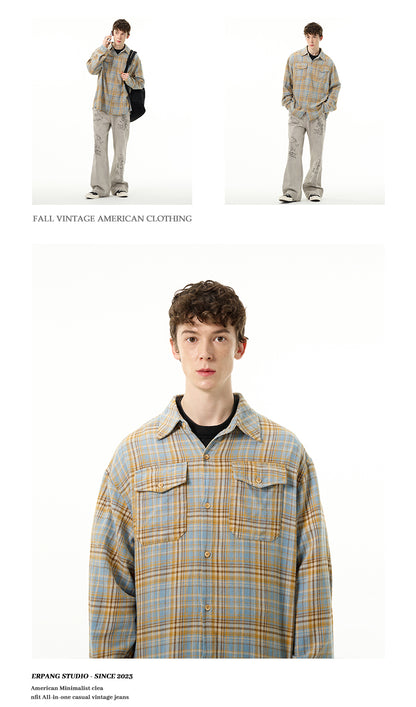 MADWITCH AMERICAN FASHION PLAID SHIRT #CS2423