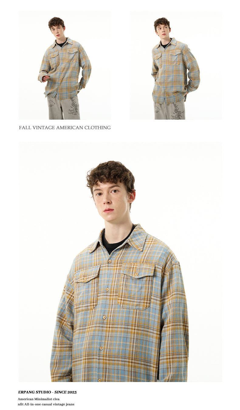 MADWITCH AMERICAN FASHION PLAID SHIRT #CS2423