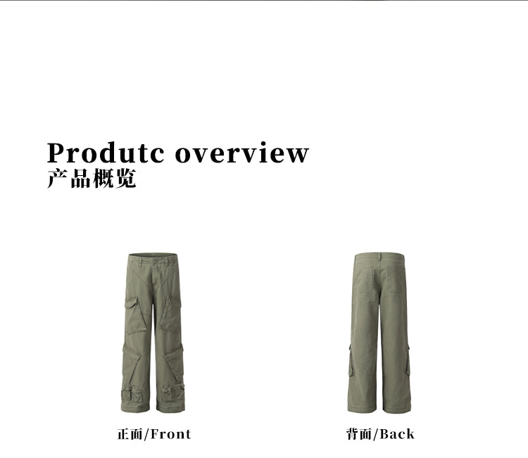 MADWITCH MULTI-POCKET CARGO PANTS #D1652