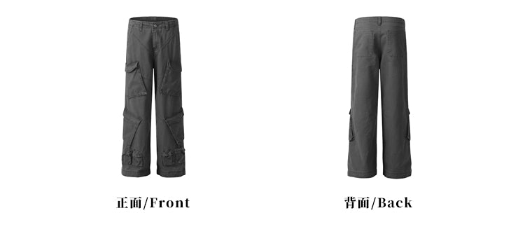 MADWITCH MULTI-POCKET CARGO PANTS #D1652