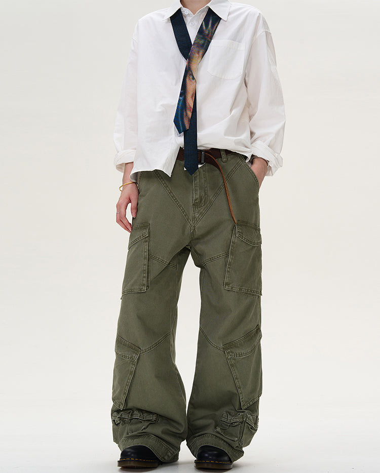 MADWITCH MULTI-POCKET CARGO PANTS #D1652