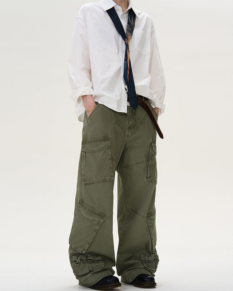 MADWITCH MULTI-POCKET CARGO PANTS #D1652