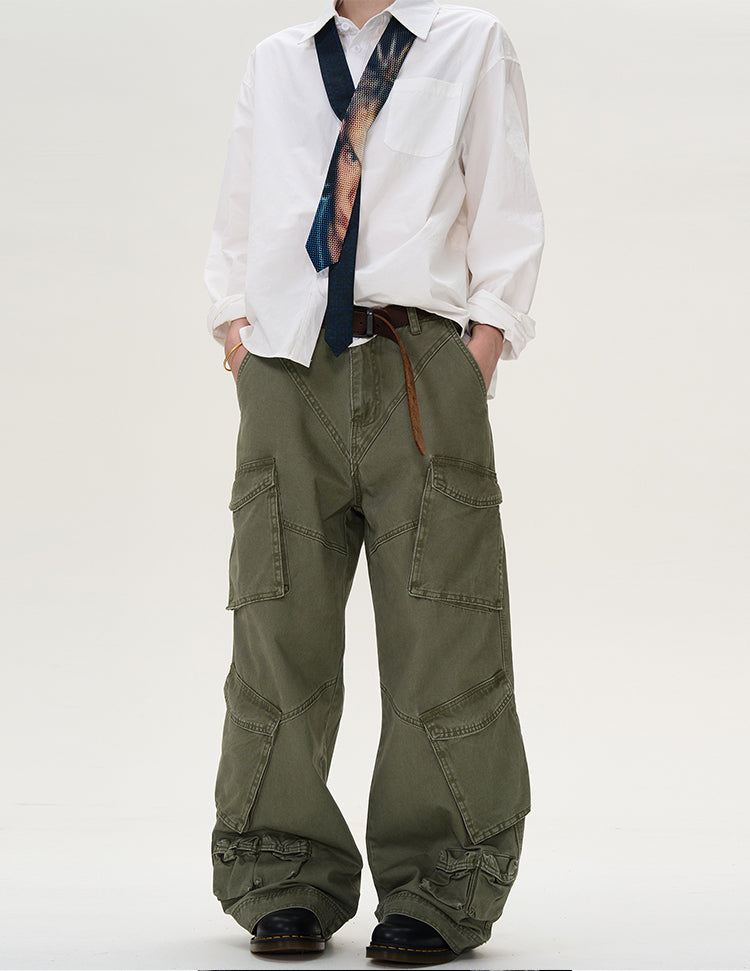 MADWITCH MULTI-POCKET CARGO PANTS #D1652