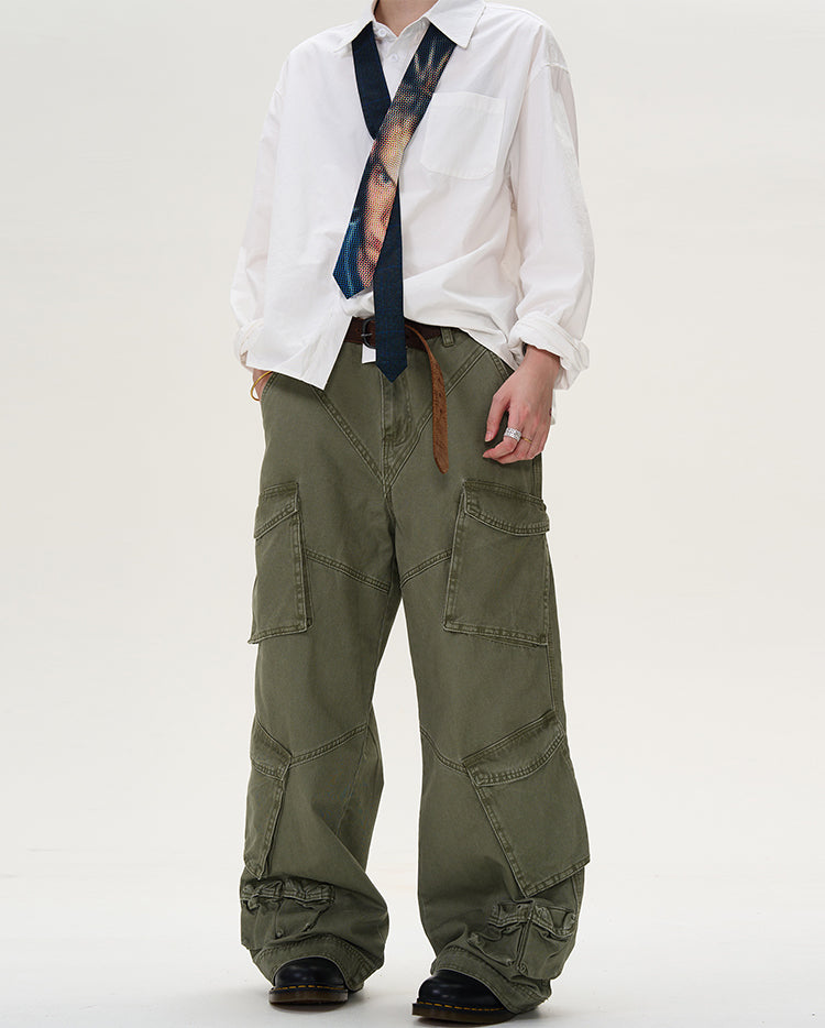 MADWITCH MULTI-POCKET CARGO PANTS #D1652