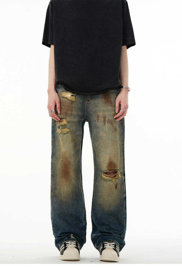 MADWITCH WASTELAND RIPPED JEANS #FX008