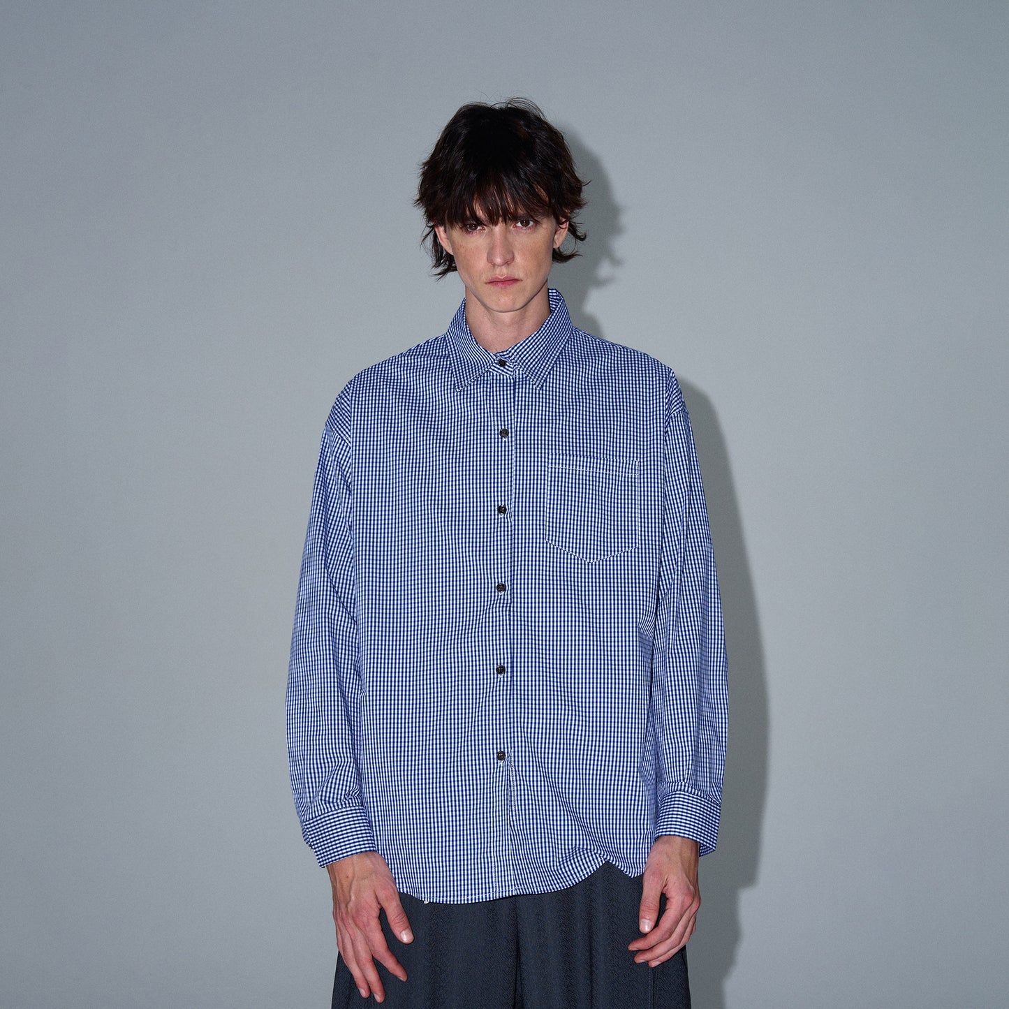 MADWITCH BLUE CHECKERED SHIRT #8929