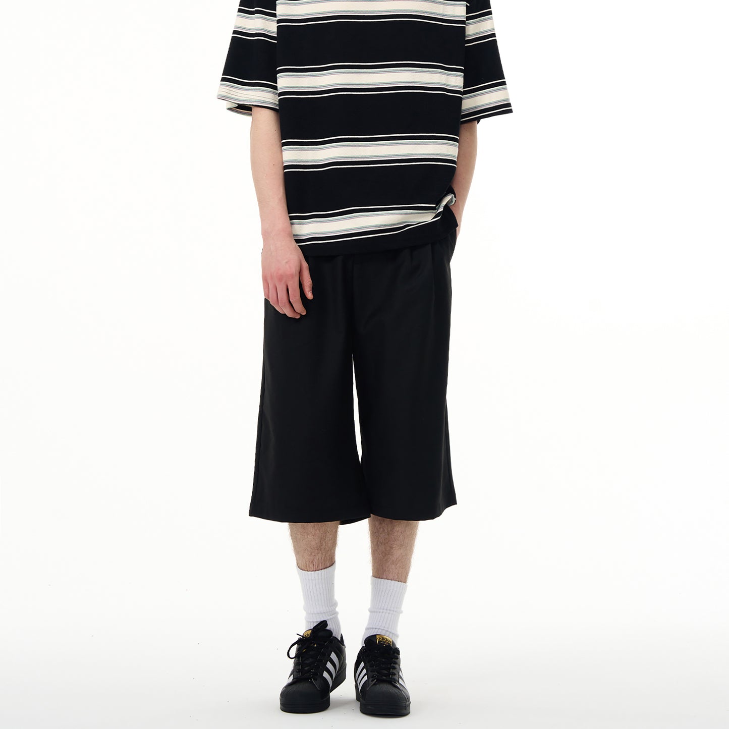 MADWITCH SHORT WIDE CASUAL PANTS #DCC755