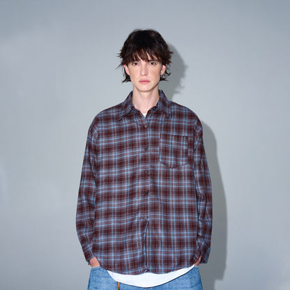 MADWITCH CASUAL PLAID SHIRT #8923