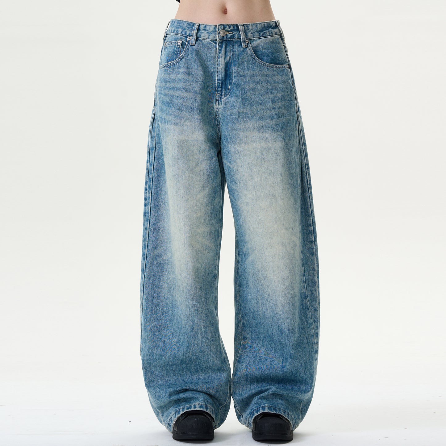 MADWITCH Loose-Fit Water-Washed Denim #K3326