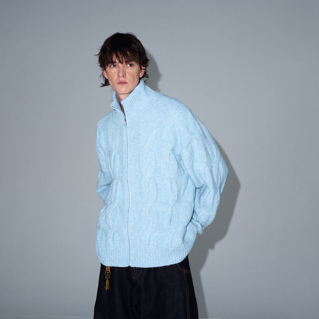 MADWITCH HALF-TURTLENECK CARDIGAN SWEATER #MY008